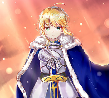 Beautiful, saber, blue dress, fate HD wallpaper