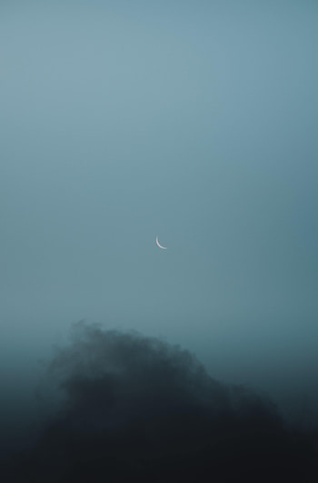 Nature, Sky, Moon, Grey, Cloud HD phone wallpaper