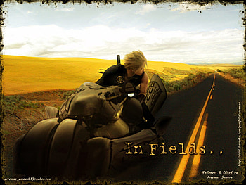 Cloud in Fields, final fantasy, fields, road, ffvii, travel, cloud HD wallpaper