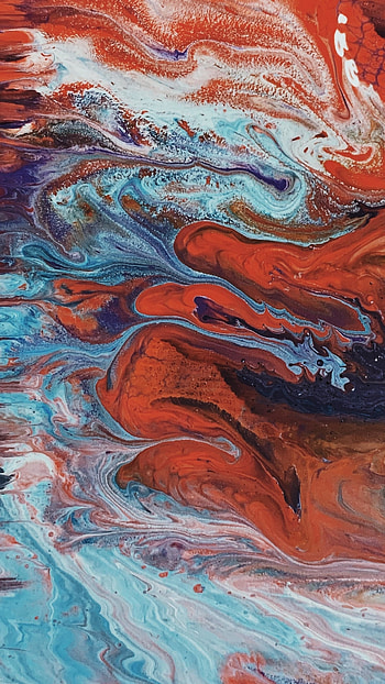 Abstract, Red Blue HD phone wallpaper