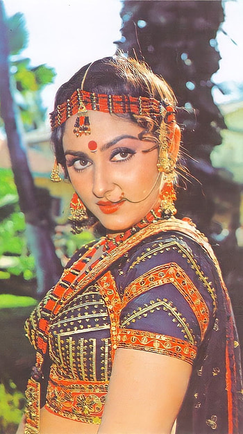 Jayaprada, bollywood actress, vintage HD phone wallpaper