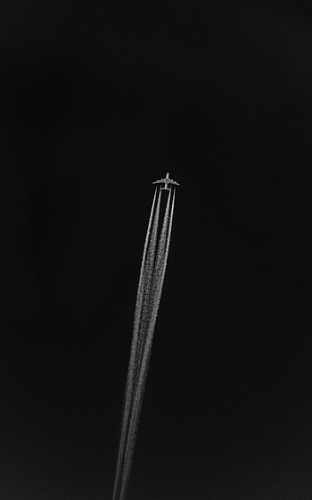Sky, Minimalism, Flight, Bw, Chb, Plane, Airplane HD phone wallpaper