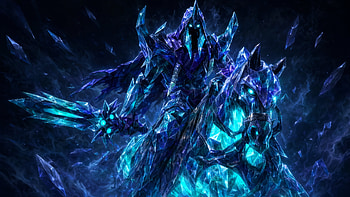 Abaddon — Crystal Warden (Dota 2) •, Abaddon (DotA 2), Knight, Horse HD wallpaper
