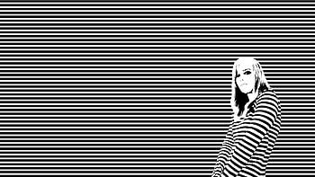 Vector, Girl, Stripes, Streaks, T-Shirt HD wallpaper