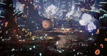 Xenoforest Outpost — Quad Sci‑Fi Exploration, Sci Fi, exploration HD wallpaper