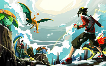 Anime Pokmon , , Pokmon trainers, High-quality illustrations HD wallpaper