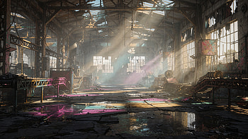 Abandoned Factory HD wallpaper