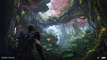 God of War: Ragnarök – Epic Journey Through Mythic Forests, video game, God of War: Ragnarök HD wallpaper