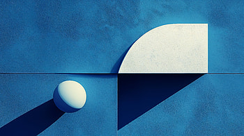 Minimalist Blue: Stunning Ultra, minimalist blue, geometric shapes, minimalist, blue, sculpture HD wallpaper