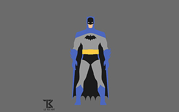 Batman, classic suit of 1949, minimal HD wallpaper