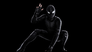 Spider-Man Far From Home Black Stealth suit HD wallpaper