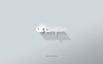 Champion logo, white background, Champion 3d logo, 3d art, Champion, 3d Champion emblem HD wallpaper