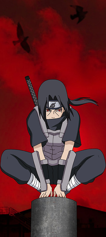 Itachi Uchiha, naruto, art, cartoon, anime HD phone wallpaper