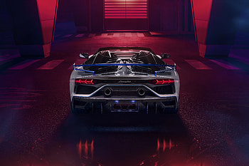 Lamborghini Aventador SVJ Roadster Xago Edition Rear View, lamborghini-aventador-svj-roadster-xago, lamborghini-aventador, lamborghini, cars, 2021-cars HD wallpaper