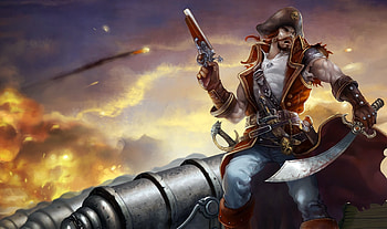 Gangplank, Chinese , Fan-made artwork, Gaming culture HD wallpaper