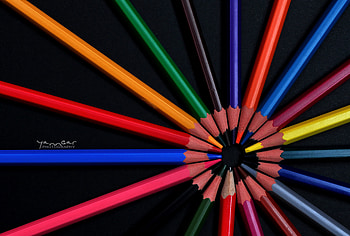 Miscellanea, Miscellaneous, Multicolored, Motley, Colored Pencils, Pencils, Colour Pencils, Imprisoned, Cloistered HD wallpaper