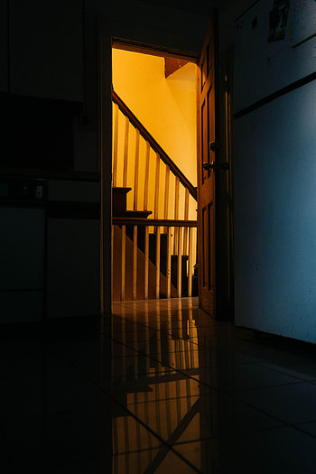 Miscellanea, Miscellaneous, Shadow, Stairs, Ladder, Door, Passage HD phone wallpaper