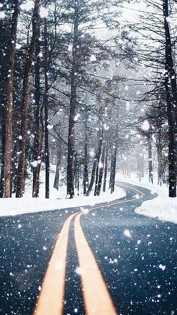 Snow, Snowfall HD phone wallpaper