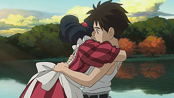 Studio Ghibli The Boy and Heron Embrace, Studio Ghibli, movie, The Boy and the Heron HD wallpaper