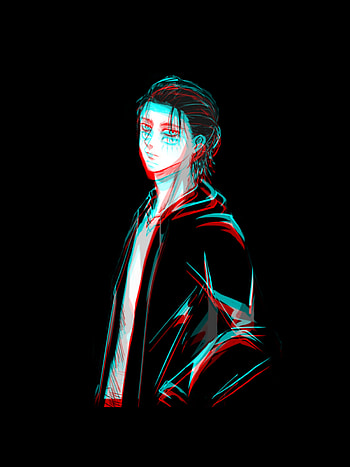 Eren glitch, aot, fredetr HD phone wallpaper