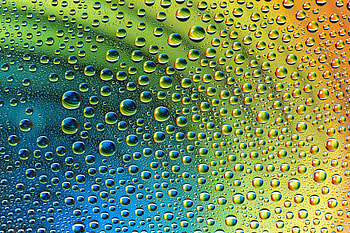 Gradient surface, drops HD wallpaper
