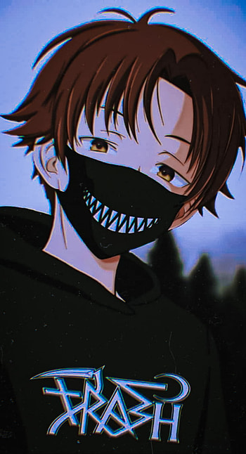 Anime Boy, art, anime man, design, black, , Smart, Cartoons HD phone wallpaper