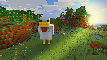 Wow! Pixel Animals White Duck HD wallpaper