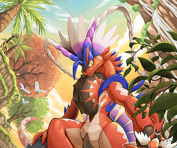 Koraidon - Pokémon: Scarlet And Violet, Koraidon (Pokémon), video game, Pokémon: Scarlet And Violet HD wallpaper