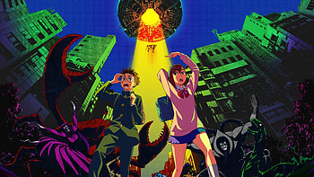 Dandadan — Neon Monster City, Dandadan HD wallpaper