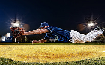 baseball catcher, catcher, mit, field, baseball HD wallpaper
