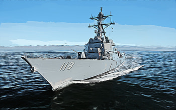USS Daniel Inouye, , vector art, DDG-118, destroyer, United States Navy, US army, abstract ships, battleship, US Navy, Arleigh Burke-class, USS Daniel Inouye DDG-118 HD wallpaper