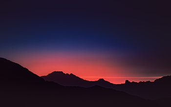 Blue To Red Silhouette , sunset, evening, silhouette, nature HD wallpaper