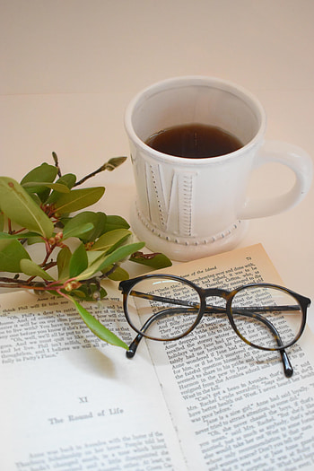 Miscellanea, Miscellaneous, Cup, Book, Glasses, Spectacles HD phone wallpaper