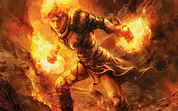 Chandra Nalaar — MTG Pyromancer, Man Made, Magic: The Gathering HD wallpaper