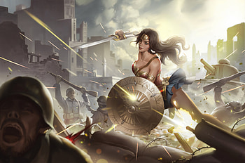 Wonder Woman New, wonder-woman, superheroes, artwork, digital-art, artstation HD wallpaper