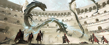 Arena of the Stormwyrm - Quad Fantasy, fantasy, creature HD wallpaper