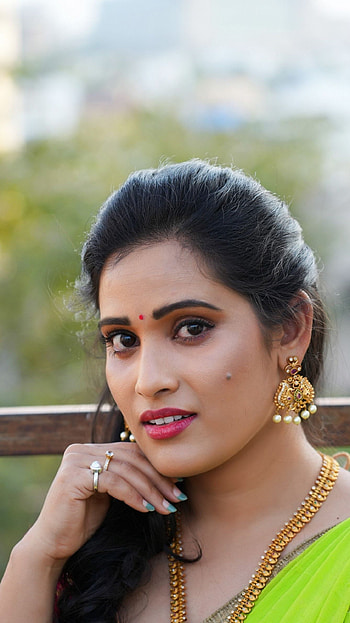 Anusha parda, happy ugadi HD phone wallpaper
