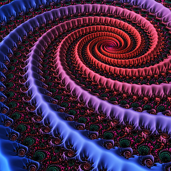 Patterns, Multicolored, Motley, 3D, Fractal, Spiral, Swirling, Involute HD phone wallpaper