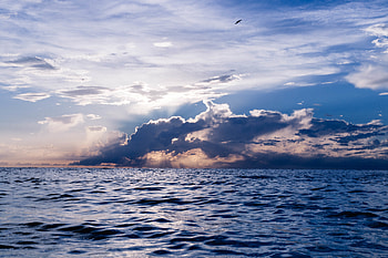 Nature, Sea, Clouds, Horizon HD wallpaper