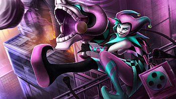League Of Legends Jinx, league-of-legends, games, artwork, artist, digital-art, deviantart HD wallpaper