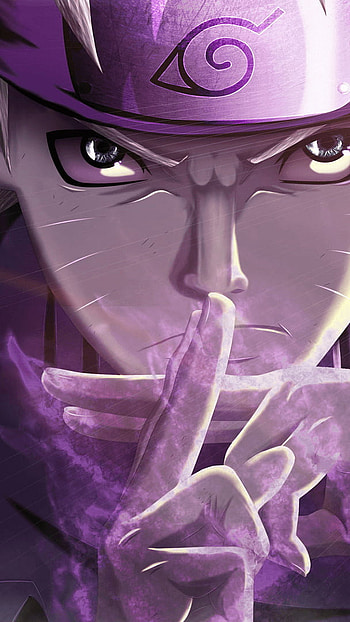 Purple Naruto, anime, naruto uzumaki, naruto HD phone wallpaper