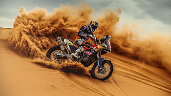 Motorbike, Dakar Rally HD wallpaper