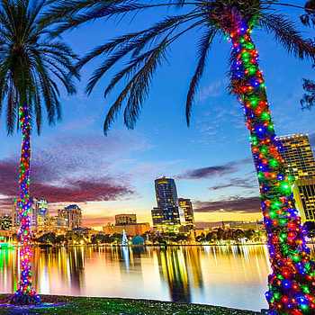 Orlando Skyline, Rent a camper, Florida travel, Adventurous journey HD phone wallpaper
