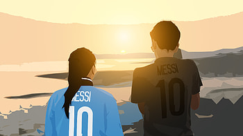 Messi Digital Art, leo-messi, sports, football, lionel-messi, fc-barcelona, fcb HD wallpaper