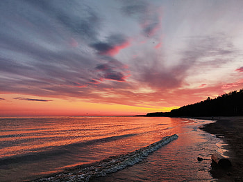 Landscape Beach Evening , landscape, beach, evening, nature HD wallpaper