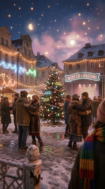 Winter Dreams: Joyful Holiday , Christmas Tree, Snow HD phone wallpaper