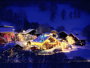 Decorated village, New, Celebration, Village, Decorated HD wallpaper