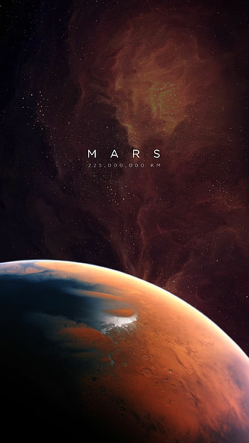 Mars, Mars backgrounds, Cosmic beauty, Celestial landscapes HD phone wallpaper