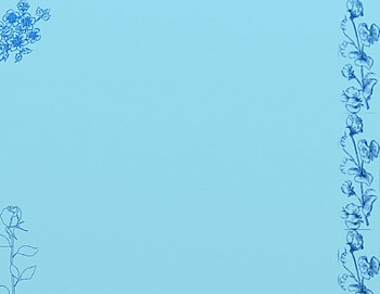 blue with flowers, blue, background, rose, pretty, flowers HD wallpaper