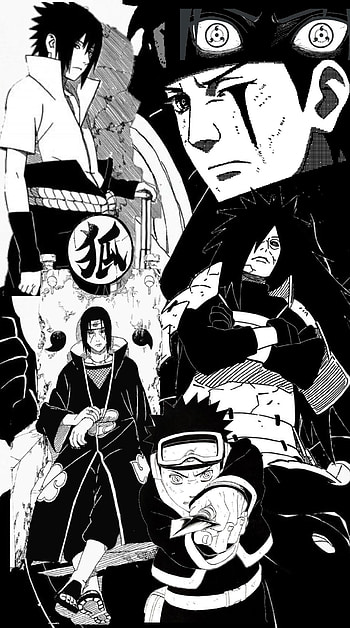 Uchiha Warriors, naruto, sasuke, sharingan, itachi, collage, kishimoto, madara, manga, obito HD phone wallpaper